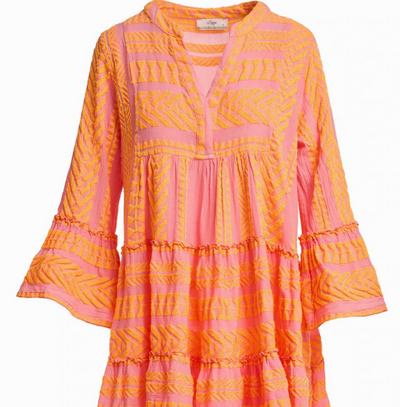 Ella Short Dress SS22 by Devotion Twins - Bright Colours