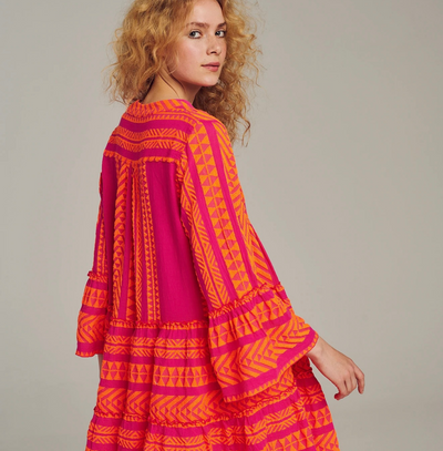 Ella Short Dress SS22 by Devotion Twins - Bright Colours