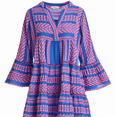 Ella Short Dress SS22 by Devotion Twins - Bright Colours