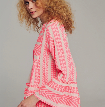 Ella Short Dress SS22 by Devotion Twins - Bright Colours