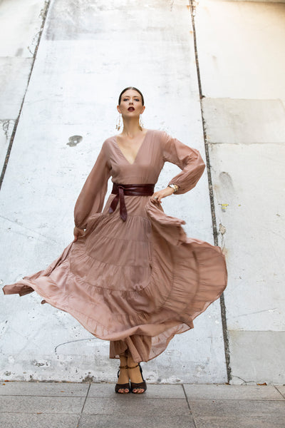 Sabrina Rumba Long Dress by Erika Peña