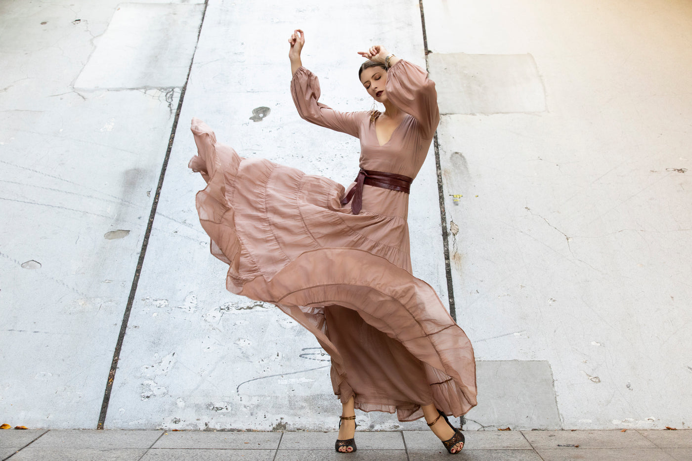 Sabrina Rumba Long Dress by Erika Peña